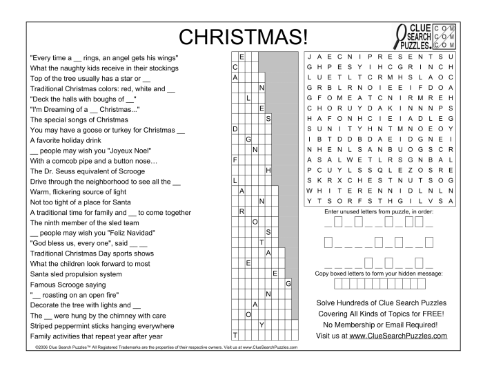 Clue search puzzles teachers answers