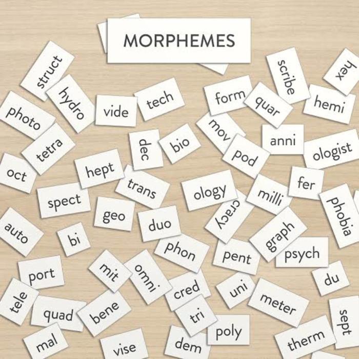 How many morphemes in hogs