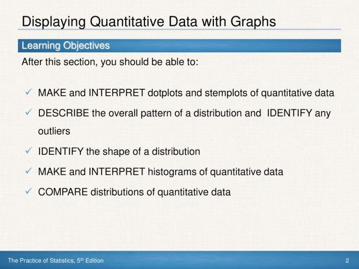 Lesson 1.4 displaying quantitative data stemplots